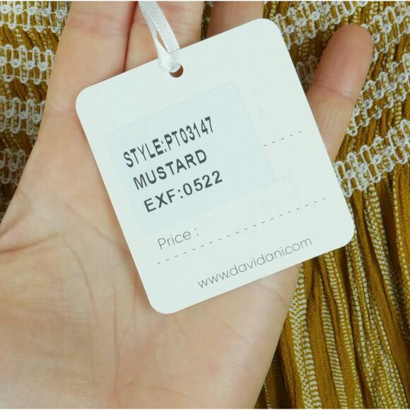 Davi & Dani 3XL Top Peasant Popover Smocked Square Neck Milkmaid Flutter Sleeve - Picture 4 of 9